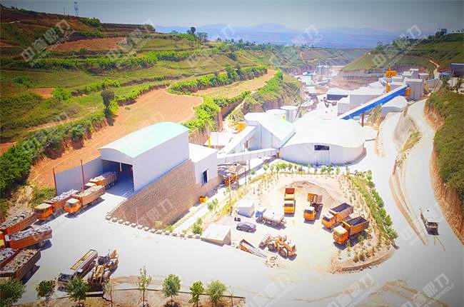 銅川時產800噸石灰石破碎生產線