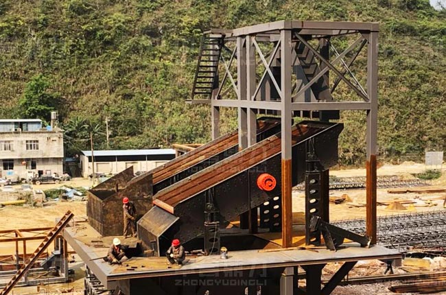 中譽鼎力1815重錘破碎機助力廣西龍文采石廠砂石骨料生產(chǎn)線建設(shè)